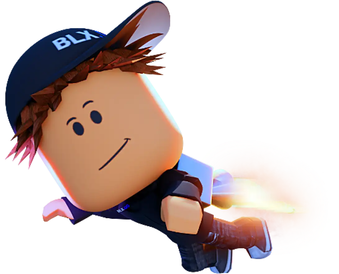 Flying BLX.GG Roblox character