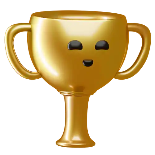 Trophy reaction emoji